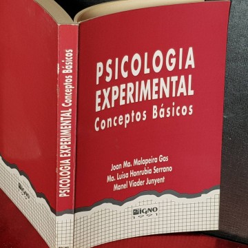 Psicología experimental, conceptos básicos, Joan Mª Malapeira Gas.