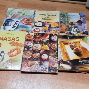 Lote 6 libros Thermomix.
