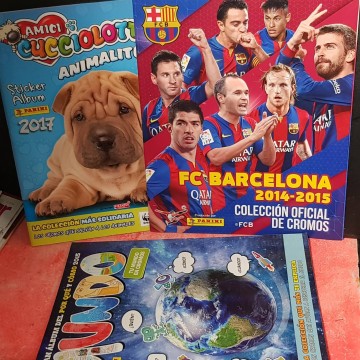 Lote 3 álbumes vacíos de cromos.