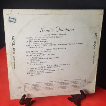 Vinilo Rosita Quintana viendo tocar un mariachi 5 €