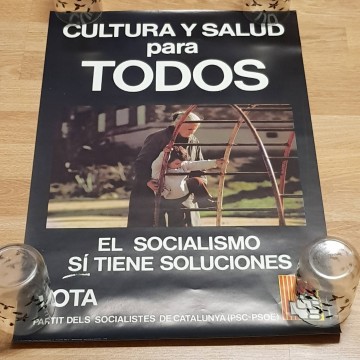 Lote 30 carteles del PSC, transición española.
