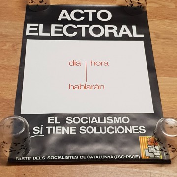 Lote 30 carteles del PSC, transición española.