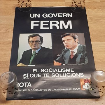 Lote 30 carteles del PSC, transición española.