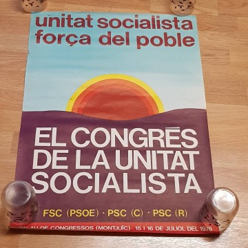 Lote 30 carteles del PSC, transición española.