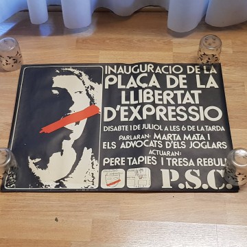 Lote 30 carteles del PSC, transición española.