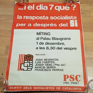 Lote 30 carteles del PSC, transición española.