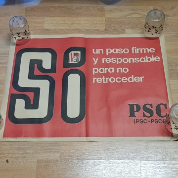Lote 30 carteles del PSC, transición española.