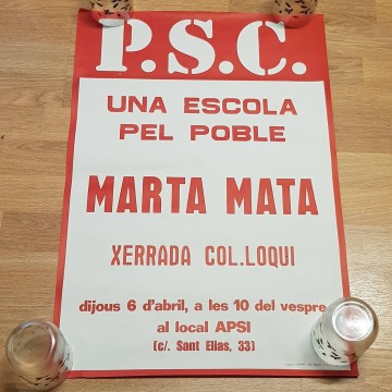 Lote 30 carteles del PSC, transición española.