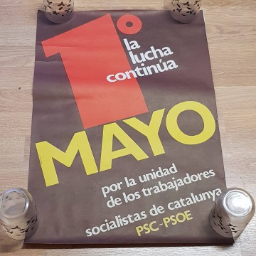 Lote 30 carteles del PSC, transición española.
