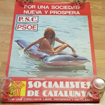 Lote 30 carteles del PSC, transición española.