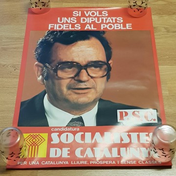 Lote 30 carteles del PSC, transición española.