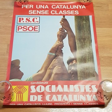 Lote 30 carteles del PSC, transición española.