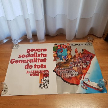 Lote 30 carteles del PSC, transición española.