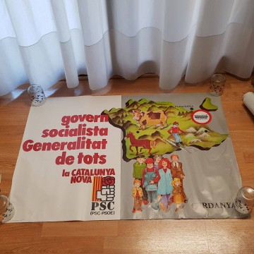 Lote 30 carteles del PSC, transición española.