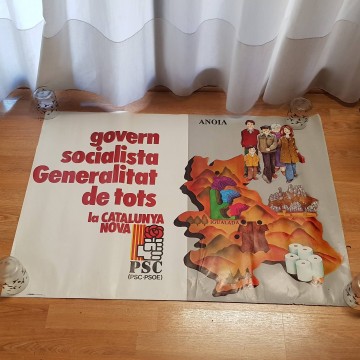 Lote 30 carteles del PSC, transición española.