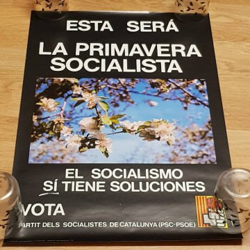 Lote 40 carteles de política.