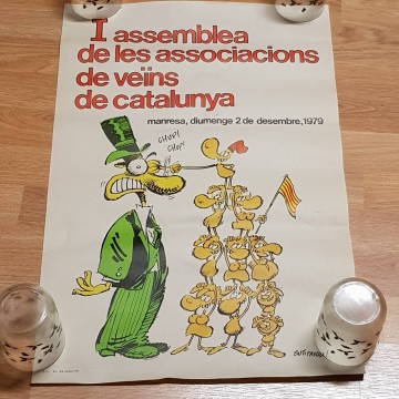 Lote 40 carteles de política.