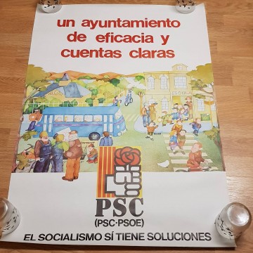 Lote 40 carteles de política.