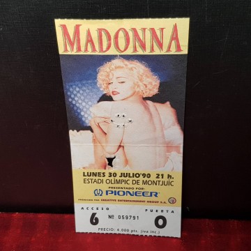 Entrada concierto Madonna.