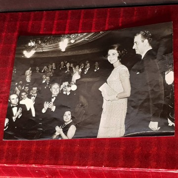 Fotografía rey Juan Carlos I y dña Sofía en el Gran Teatro del Liceo.