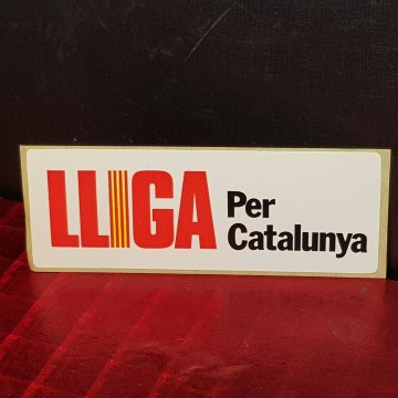 Pegatina del partido político Lliga per Catalunya - Partit Liberal Català.