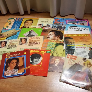 Lote 21 vinilos música española años 60-70.