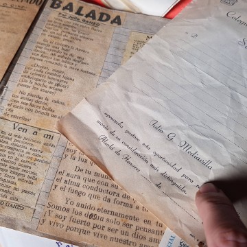 Julio ganzo Mediavilla poesía inédita cartas personales rareza poética
