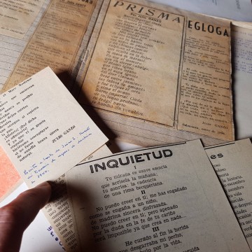 Julio ganzo Mediavilla poesía inédita cartas personales rareza poética