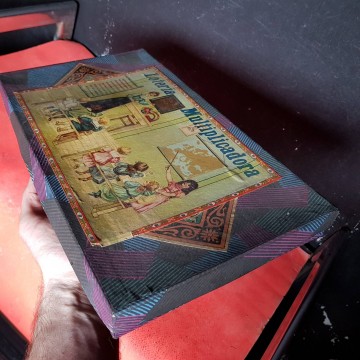 Lotería multiplicadora juego antiguo didáctico matemáticas antigüedad