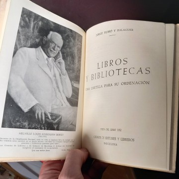 Libros y bibliotecas, Jorge Rubió y Balaguer.