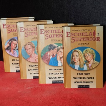 Lote Las gemelas de Sweet Valley, escuela superior 4 tomos romance
