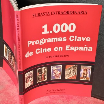 1.000 programas clave de cine en España, subasta extraordinaria.