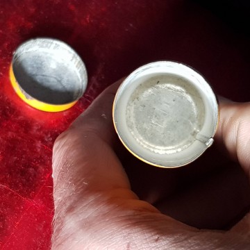 laxante bescansa caja vacía metal medicamento antiguedades mercadillo