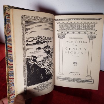 GENIO Y FIGURA..., JUAN VALERA. 1926 espasa calpe biblioteca nueva