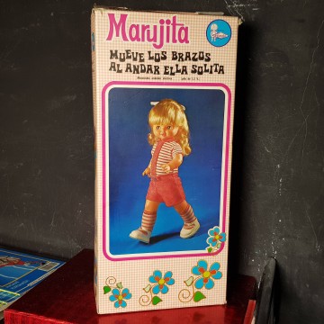 Marujita de famosa andadora caja vacía muñeca antigua Marujita famosa