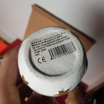 Recipientes portavelas de ceramica navideños lote de 6 unidades