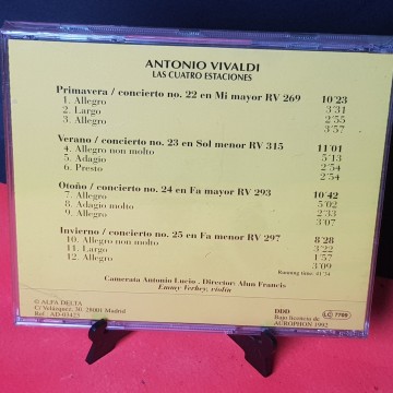 Las cuatro estaciones de Vivaldi CD nuevo 2 €