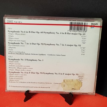 CD Beethoven Sinfonía número 1, 4, 7, 8 CD nuevo 2 €
