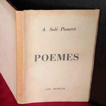 Poemes, A. Solé Pasaret.