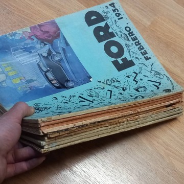 Lote 9 revistas Ford años 30.