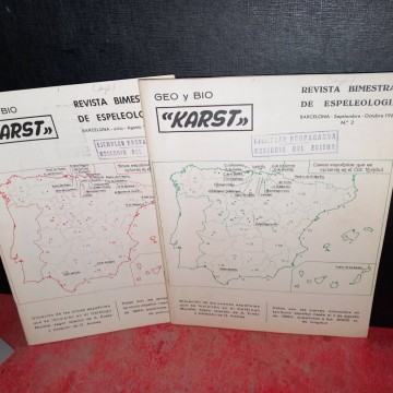 Revista de espeleología Karst nº 1 y 2.