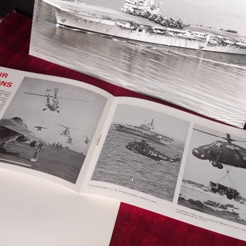 2 fotografías portaaviones HMS Bulwark.