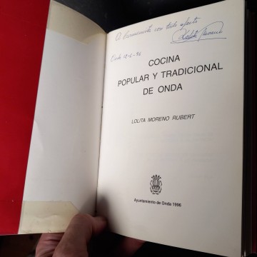Cocina popular y tradicional de Onda, Lolita Moren Rubert (firmado).
