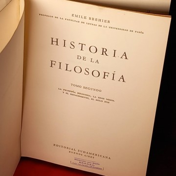 Historia de la filosofía II, Emile Brehier.