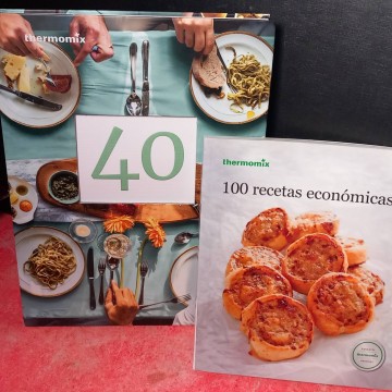 Lote 2 libros de cocina Thermomix.
