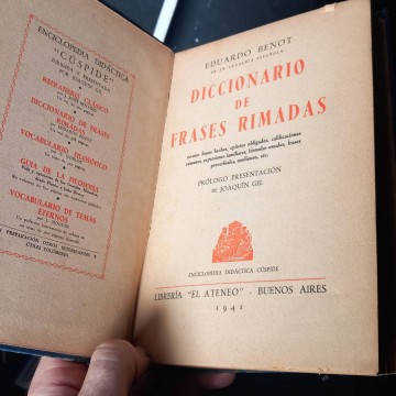 Diccionario de frases rimadas, Eduardo Benot.