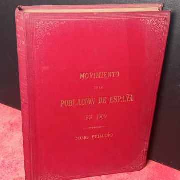 Movimiento de la población de España en 1900.