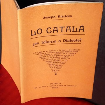 Lo català: es idioma o dialecte?, Joseph Aladern.