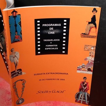 Programas de cine troquelados y formatos especiales, subasta extraordinaria.
