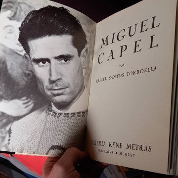 Miguel Capel, por Rafael SAntos Torroella (firmado).